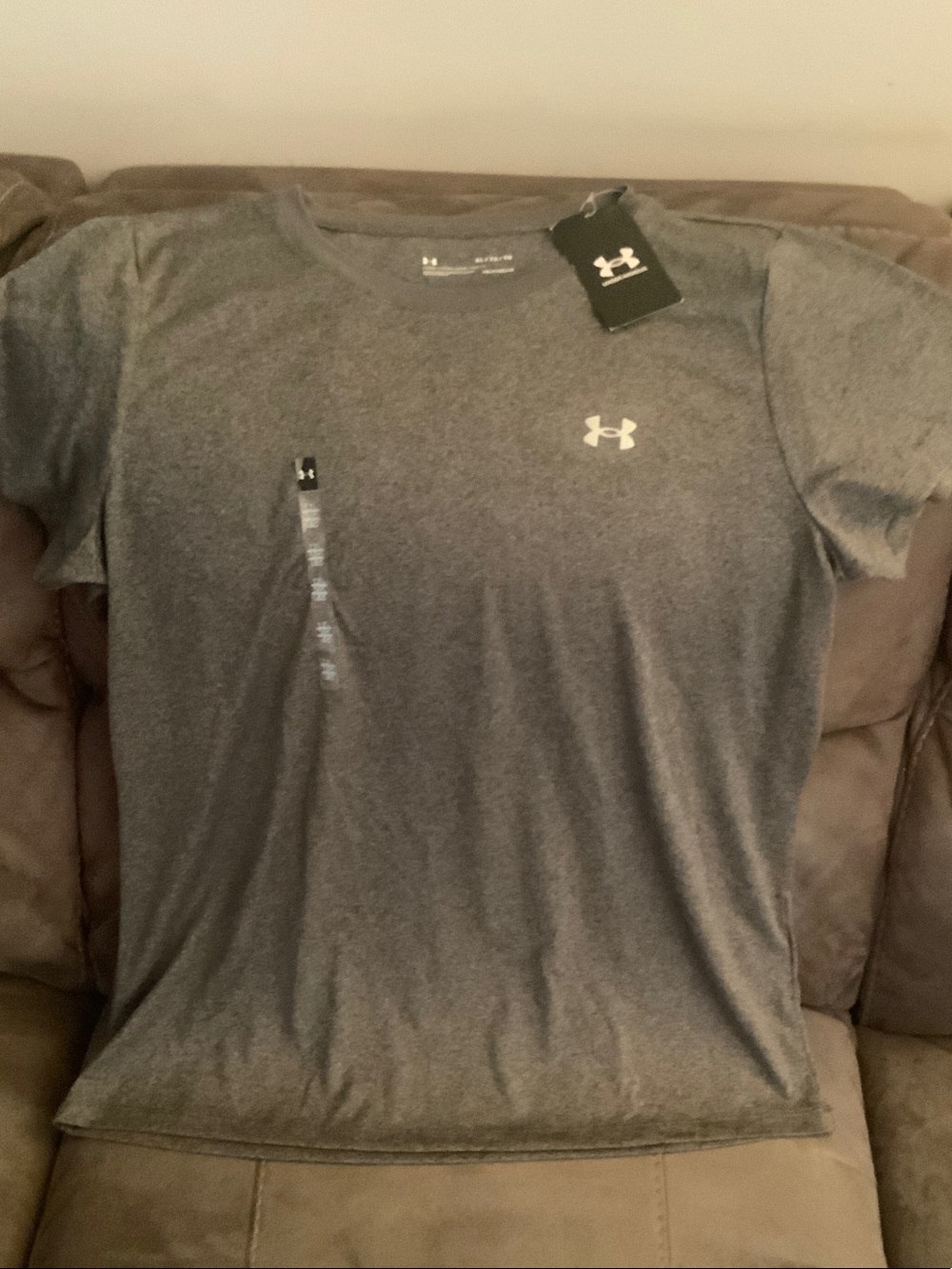 Under Armour Women’s Heather Gray Short Sleeve Performance Tee